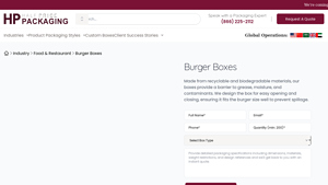 Half Price Packaging - Burger Boxes