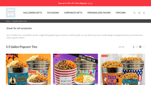 Hampton Popcorn - 3.5 Gallon Popcorn Tins