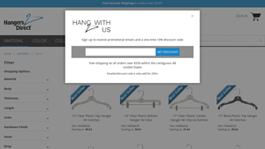 Hangers Direct - Clear Plastic Hangers