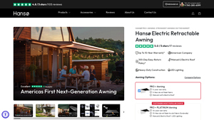 Hansø - Electric Retractable Awning