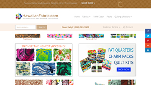 Hawaiian Fabric - Recent Product Additions