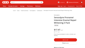 Sensodyne - Pronamel Intensive Enamel Repair Whitening 3 Pack