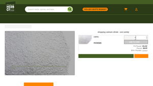 Monterey Bay Herb Co. - Calcium Citrate Powder