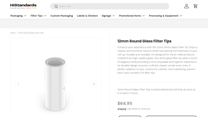 Histandards - 12mm Round Glass Filter Tips
