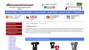 Homegrown Sporting Goods - Football Jerseys
