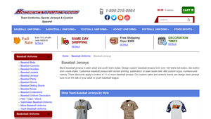 Homegrown Sporting Goods - Custom Baseball Jerseys