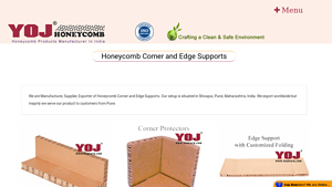 Honeycomb Paperboard - Corner and Edge Supports