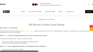 HX Electric Scooters - Foldable Models X7, X8, X9, X10