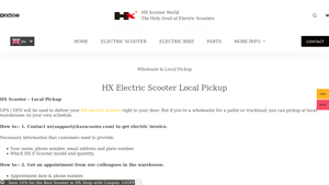 HX Electric Scooters - Wholesale Electric Models