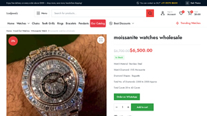 Iced Jewelz - VVS Moissanite Baguette Watch