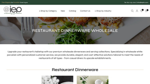 International Event Products - White Porcelain Dinnerware