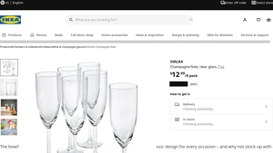 IKEA - SVALKA Champagne Flute