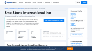 Import Genius - Stone Products