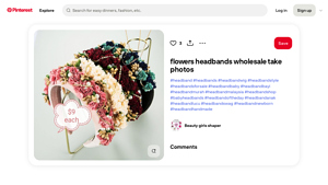 Pinterest - Wholesale Flower Headbands