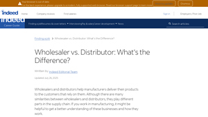 Indeed - Wholesale Distribution Insights