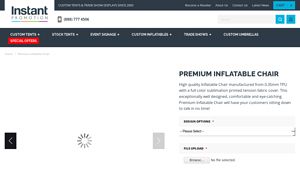 Instant Promotion - Premium Inflatable Chair