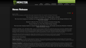 Monster Beverage - Energy Brands