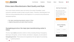 JingSourcing - Quality Denim Manufacturing