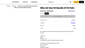Nike - Air Max 90 Bundle of 10 Pairs