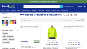 JonesTshirts - Wholesale Crewneck Sweatshirts