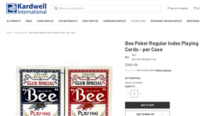 Bee Poker - Regular Index Playing Cards