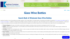 Kaufman Container - Wholesale Glass Wine Bottles