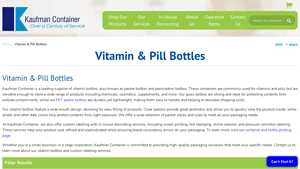 Kaufman Container - Vitamin Bottles
