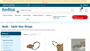 Keyring - Bulk Pack Split Key Rings