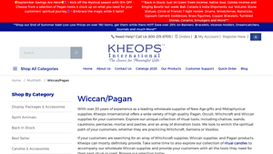 Kheops International - Wiccan & Pagan Jewelry and Crystals