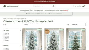 King of Christmas - Clearance Artificial Trees