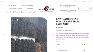 King Rich Luxury - Raw Cambodian Hair Packages