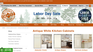 Kitchen Cabinet Depot - Antique White Cabinets