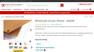 Koffler Sales - Wholesale Acrylic Sheets