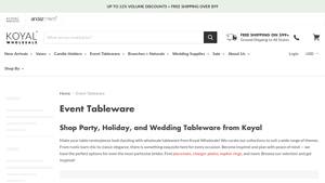Koyal Wholesale - Wedding Tableware