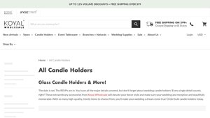Koyal Wholesale - Glass Candle Holders