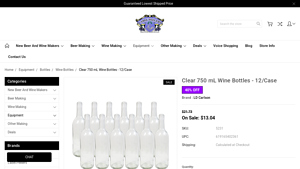 Label Peelers - Clear 750 mL Wine Bottles