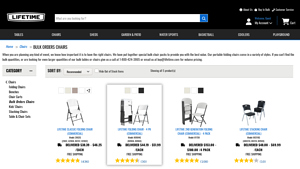 Lifetime - Bulk Folding Chairs