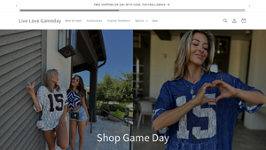 Live Love Game Day - Football Bow Graphic Tee