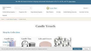 Lone Star Candle Supply - Unique Candle Vessels