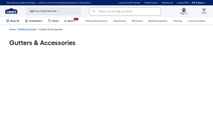 Lowe's - Gutters & Accessories