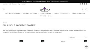 Luv Sola Flowers - Bulk Customizable Wooden Flowers