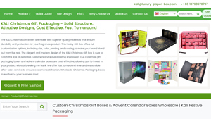 Luxury Paper Box - Custom Christmas Gift & Advent Calendar Boxes