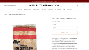 Mad Butcher - Pork Chitterlings Cleaned 5 lbs