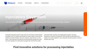 Making.com - High-Speed Aseptic Injectable Filling Solutions