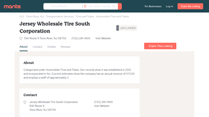 Jersey Wholesale Tire South - Automobile Tires and Tubes