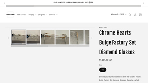 Chrome Hearts - Bulge Factory Set Diamond Glasses