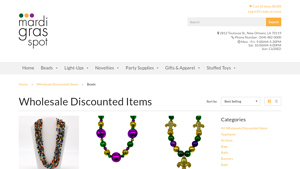 Mardi Grass Pot - Discounted Globe & Bead Necklaces