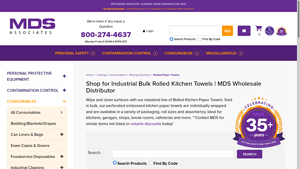MDS Associates - Industrial Bulk Rolled Kitchen Towels