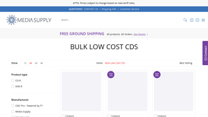 Media Supply - MediaPro Silver Thermal Lacquer CD-R (100 Pack)