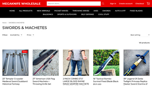 MegaKnife - 23 Templar Crusader Medieval Sword